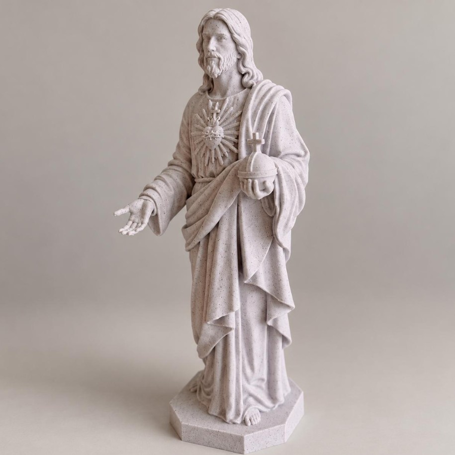 Sacred Heart of Jesus Statue — photo 2 of 3, made to order by Danjo 3D Studio
