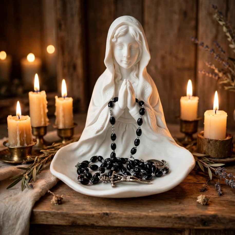Virgin Mary Rosary Holder — photo 3 of 3, made to order by Danjo 3D Studio