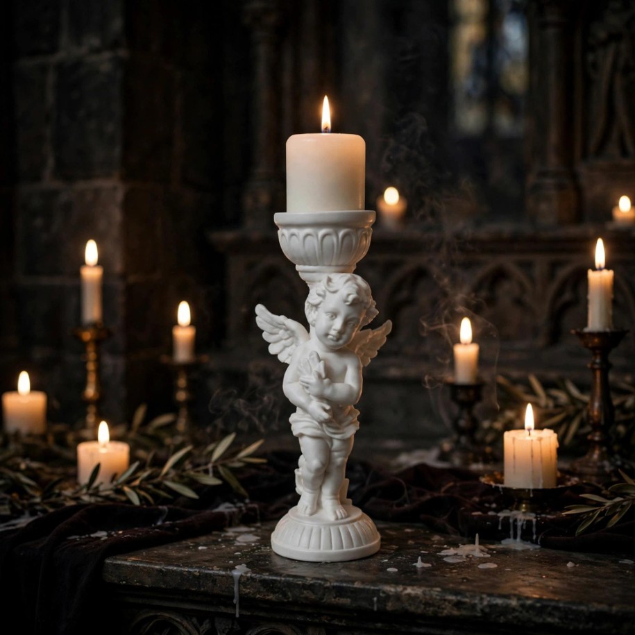 Cherub Angel Candle Holder — photo 3 of 3, made to order by Danjo 3D Studio
