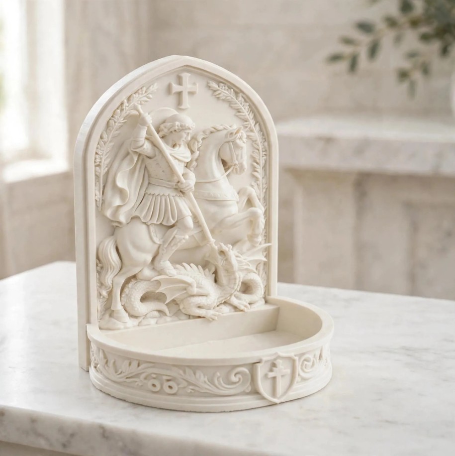 Saint George Rosary Holder — photo 3 of 3, made to order by Danjo 3D Studio