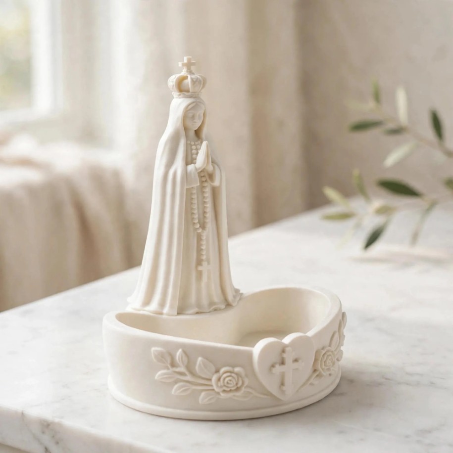 Our Lady of Fatima Rosary Holder — photo 3 of 3, made to order by Danjo 3D Studio