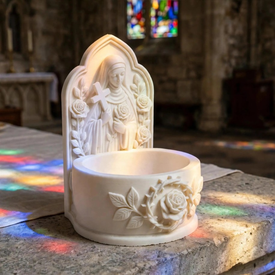 Saint Rita of Cascia Rosary Holder — photo 3 of 3, made to order by Danjo 3D Studio