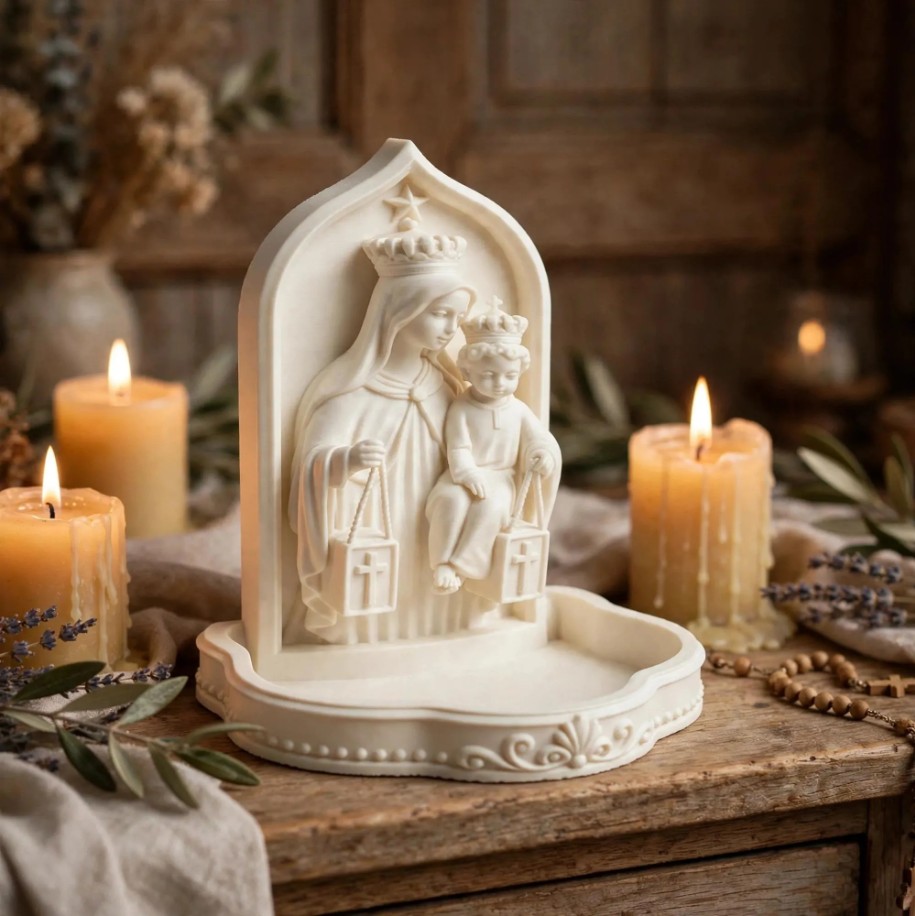 Our Lady of Mount Carmel Rosary Holder — photo 3 of 3, made to order by Danjo 3D Studio