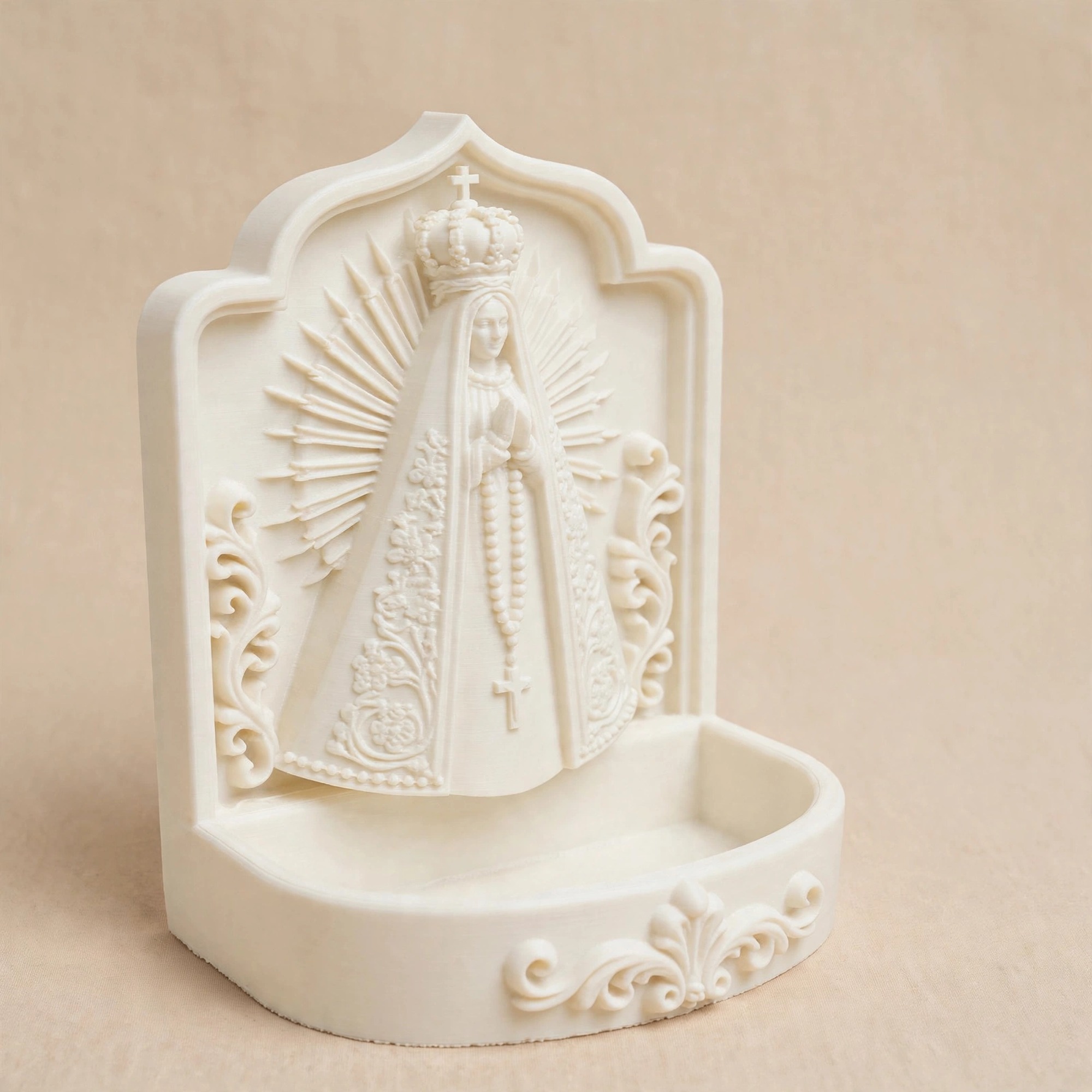 Our Lady of Aparecida rosary holder statue