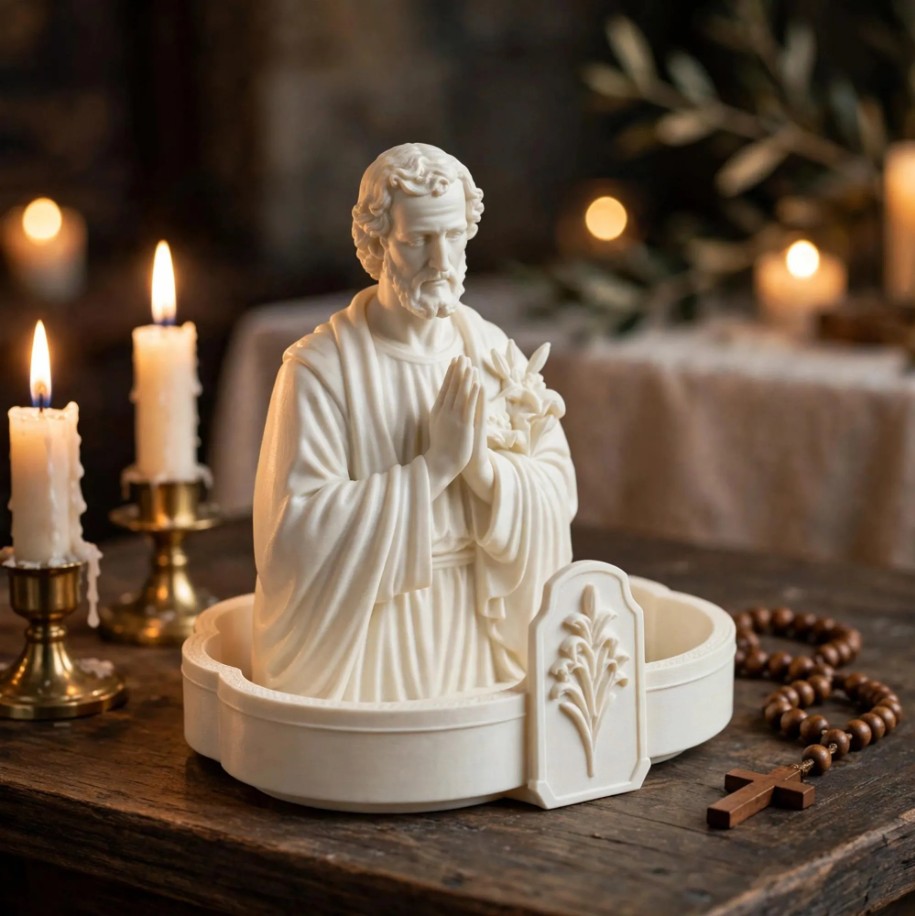 Saint Joseph Rosary Holder — photo 2 of 3, made to order by Danjo 3D Studio
