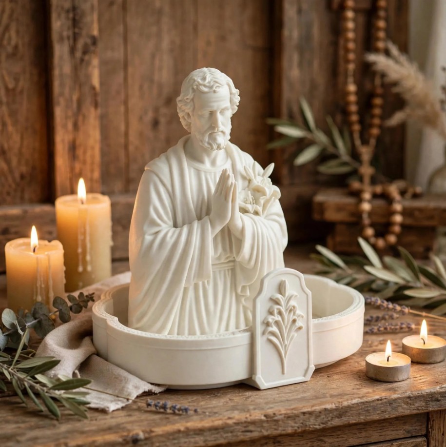 Saint Joseph Rosary Holder — photo 3 of 3, made to order by Danjo 3D Studio